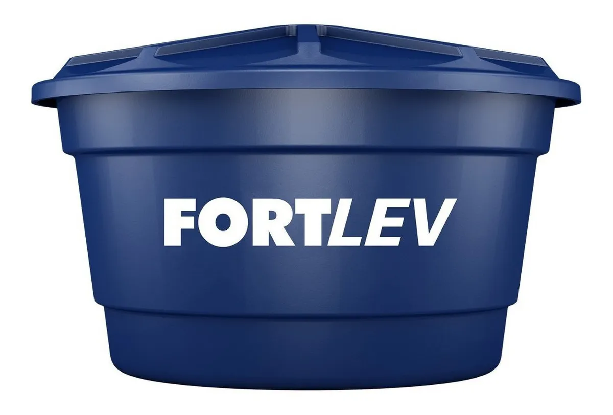 Caixa d’Água Fortlev 310L Azul Polietileno 1 Camada Vertical Ø1,05m x 69cm